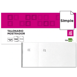 Liderpapel Talonario TL02 Mostrador 60x145 mm Blanco Original con Matriz 100 Hojas 60g Precio: 11.79000042. SKU: B1KKTR5Z7T