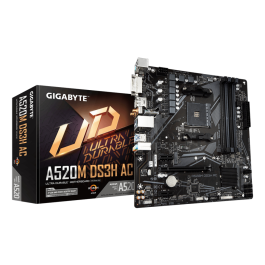 GIGABYTE A520M DS3H AC Placa Base AMD Ryzen Serie 5000 AM4 DDR4 4733MHz M.2 WiFi 5 GbE Micro-ATX Precio: 77.50000027. SKU: B16PSTP62N