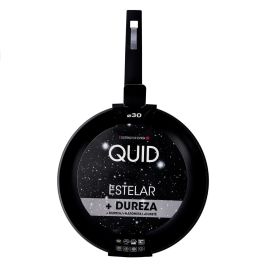 Quid Sartén de Aluminio Forjado Estelar 30 cm, Antiadherente, Mango Soft Touch, Inducción, Juego de 6