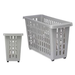 Organizador Plastico Armario Con Ruedas Gris Kipit 17X26CM (12 Unidades) Precio: 63.50000019. SKU: B1E4EAMPNM