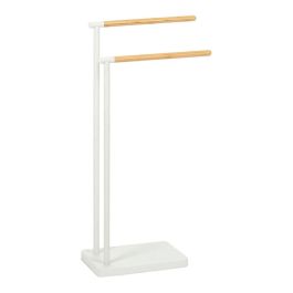 Andrea House Toallero Pie Blanco Metal Bambú 30x20x78cm BA72128 Precio: 38.9899994. SKU: B1AJYTA6J5