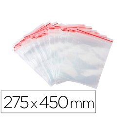 Q-connect Bolsa plastico autocierre 275x450 mm paquete de 100 unidades Precio: 18.79000046. SKU: B13ERTJ3J8