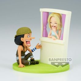BANPRESTO Figura One Piece Usopp & Kaya Log Stories 7cm
