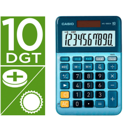 Casio Calculadora Sobremesa MS-100EM Azul Oficina Precio: 16.59000024. SKU: B12LCKQK2W
