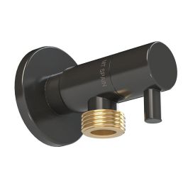 MT Válvula Escuadra Modelo Deco Black Series, Negro, Mando Redondo, Antical, Cierre Cerámico 1/4 Vuelta, Latón, 1/2' x 1/2', 10 bar 80°C Precio: 7.69000012. SKU: B1D5LBVLPD