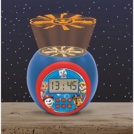 Lexibook Despertador Proyector Paw Patrol. Luz Noche con Proyección 3 Colores, Pantalla LCD Retroiluminada, Alarma y Temporizador.
