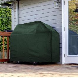 Altadex Funda protectora para barbacoas 103x58x58cm, poliéster 240g/m², impermeable y transpirable, verde