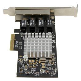 Startech.com Tarjeta de Red PCIe Ethernet Gigabit 10/100/1000 4 Puertos RJ45 Intel I350-AM4