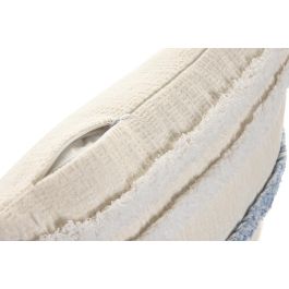 DKD Home Decor Cojín Urban Blanco Azul 45 x 45 cm (2 Unidades)