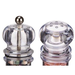 Kinvara Set Salero Pimentero de Plástico, Nylon y Silicona 12.4x5.3x15 cm (Set de 24)