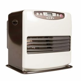 Qlima Estufa de Gasoleo Electrónica SRE 9046C2 - Hasta 54 m² - Depósito 9L - Silenciosa - Blanco y Negro