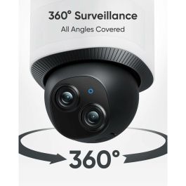 Eufy E340 Cámara de Seguridad IP Floodlight 3K Dual Cam 360° Pan/Tilt Wi-Fi 6 Interior/Exterior IP65 Almacenamiento Local Sin Cuotas