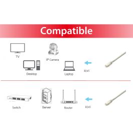 Equip 645607 Cable Patch Cat6A S/FTP (S-STP) 0.5m RJ-45 Gris - Pack de 10 cables de red blindados para 10 Gigabit Ethernet