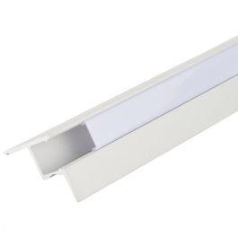 Greenice Perfil Aluminio para Tira LED Instalación Techos Difusor Opal 1 Metro