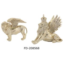 DKD Home Decor Figura León Resina Dorado 13 x 25 x 29 cm (2 Unidades) Precio: 33.4999995. SKU: B17XNDWG7K