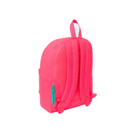 Mochila para Portátil Nait Nait Fluor Rosa 31 x 41 x 16 cm