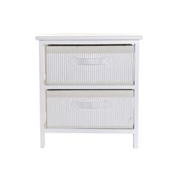 Cajonera DKD Home Decor Blanco Bambú Madera de Paulonia 42 x 32 x 45 cm Cajonera DKD Home Decor Blanco Bambú Madera de Paulonia 42 x 32 x 45 cm