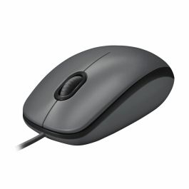 Logitech M100 Ratón con Cable USB Ambidextro, Tamaño Completo, Plug & Play, Compatible Windows macOS Linux Chromebook, Navegación Suave