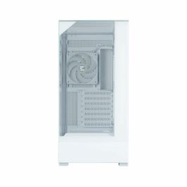 Zalman P40 Prism White Midi Tower PC, Caja de ordenador Blanco, Panel de vidrio templado, Iluminación RGB