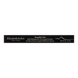 Elizabeth Arden BEAUTIFUL COLOR Delineador Líquido Punta Fieltro Negro. Definición Intensa, Larga Duración 24 Horas, Secado Rápido, Resistente al Agua 1,2 ml
