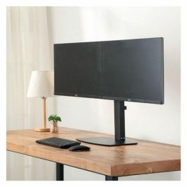 Ewent EW1538 Soporte de Mesa para 2 Monitores hasta 27 Pulgadas, Resorte de Gas, Ajuste Ergonómico, Gestión de Cables