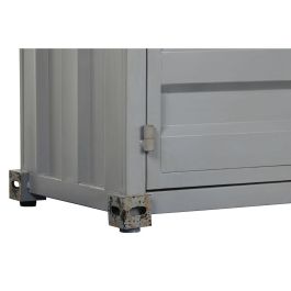 DKD Home Decor Estantería Vintage Contenedormar Gris con 2 Puertas, 2 Estanterías, Metal y MDF, Medidas 44 x 168.5 x 87 cm DKD Home Decor Estantería Vintage Contenedormar Gris con 2 Puertas, 2 Estanterías, Metal y MDF, Medidas 44 x 168.5 x 87 cm