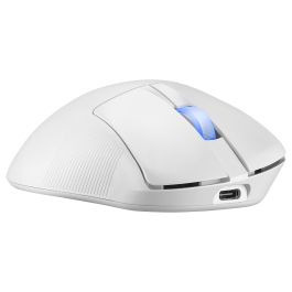 Asus ROG Keris II Ace Wireless AimPoint Ratón Inalámbrico Mano Derecha RF + Bluetooth + USB Tipo-A Óptico 42000 DPI 90MP03N0-BMUA10 Blanco
