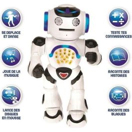 LEXIBOOK Powerman - Robot educativo interactivo para jugar y aprender, bailar, reproducir música, pruebas educativas, lanzador de discos Precio: 59.78999983. SKU: S7122620