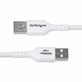 Cable USB Startech USB2AC3MNCWHE Blanco 3 m
