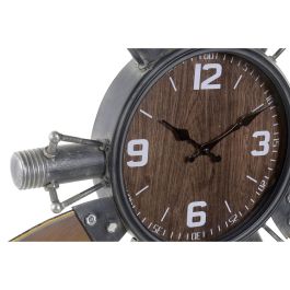 Reloj de Pared Home ESPRIT Marrón Negro Metal Madera MDF Vintage 121 x 7 x 106 cm