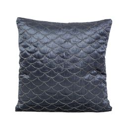 Cojín Romimex Azul oscuro Terciopelo 45 x 10 x 45 cm Bordado Precio: 38.89000016. SKU: B1G6992NHN