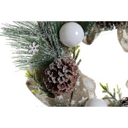 DKD Home Decor Corona Navidad Alpina Verde y Blanca, Copos Nieve y Piñas PVC, Ø 50 cm x 14 cm Precio: 14.72328. SKU: B19N7XSVDD