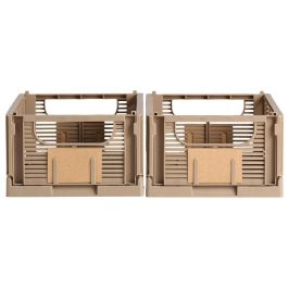 Day Juego de 2 Cajas Plegables 25x16,5 cm Gris 3,3L Precio: 6.50000021. SKU: B1942F8F8X