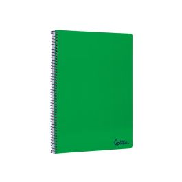 Cuaderno Espiral Liderpapel Din A4 Smart Tapa Blanda 80H 75 gr Cuadro 4 mm Con Margen Color Verde 5 unidades