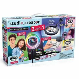 Canal Toys Estudio de Vídeo 2 en 1 con Anillo de Luz LED Multicolor y Soporte Multifunción Studio Creator INF027