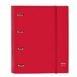 Carpeta 4 Anillas 35 mm Safta Din A4 gromas Y 5 Separadores Tapa Forrada Recambio 100 H 60 gr Cuadro 5 mm Stationery