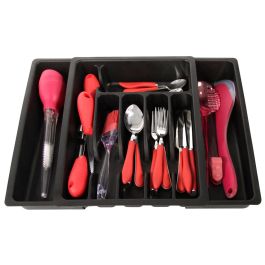 Je cherche une Idee Porta Cubiertos Extensible Ajustable de 29 a 48 cm con 2 Alas Desplegables