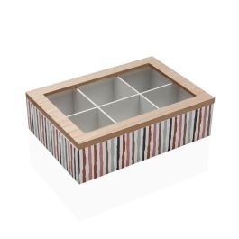 Caja para Infusiones Versa Ligne Madera 17 x 7 x 24 cm