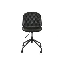 DKD Home Decor Silla Vintage de PP y Metal, con Ruedas, Ajustable, Desmontable, Negro y Gris Oscuro, Asiento Altura 46-52cm, 47.5x57.5x83 cm DKD Home Decor Silla Vintage de PP y Metal, con Ruedas, Ajustable, Desmontable, Negro y Gris Oscuro, Asiento Altura 46-52cm, 47.5x57.5x83 cm