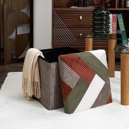 Caja-Puf Plegable Scott Patchw Home Deco Factory