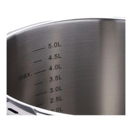 San Ignacio Olla a presión 6 l acero inoxidable creta Ø22cm, compatible con inducción, sg-1523