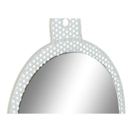 Espejo de pared DKD Home Decor Blanco Rosa 22 x 1,5 x 40 cm (2 Unidades) Espejo de pared DKD Home Decor Blanco Rosa 22 x 1,5 x 40 cm (2 Unidades)