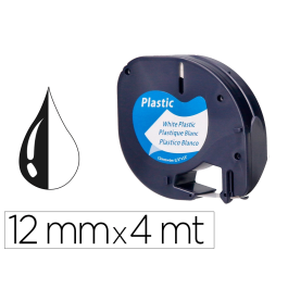 Q-connect Cinta para Rotuladora Letratag LT-124 12mm x 4mt Negro-Blanco Perla Consumible Oficina Hogar Escuela Precio: 4.49999968. SKU: B1B97T7JWE