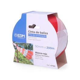 Edm Cinta de Baliza Blanca/Roja 50 mm x 200 m Resistente a la Intemperie Señalización Obras Pvc Precio: 3.95000023. SKU: S7915941