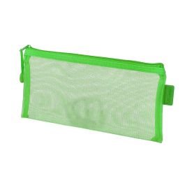 Liderpapel Bolsa Zipper Bag Poliéster Transpirable Multiusos 230x115 mm Verde Pastel