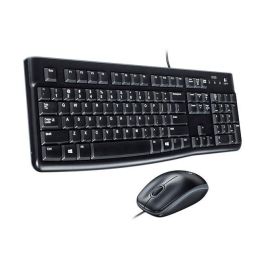 Logitech Teclado y Ratón con Cable USB, Negro