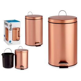 Papelera Pedal Metal Cobre 12L - Berilo 25x39x32 cm (4 Unidades) Precio: 87.5000005. SKU: S3609369