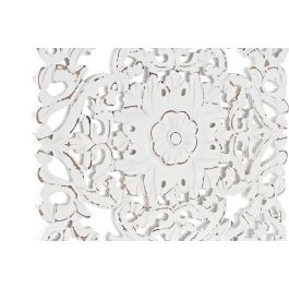DKD Home Decor Decoracion Pared Indio Blanco Mdf 1.5 x 30 x 30 cm Mandala