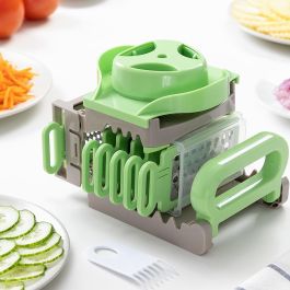 Pack Cortador de Verduras en Espiral y Mandolina-Rallador Plegable 6 en 1 InnovaGoods