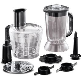 Robot Multifunción - RUSSELL HOBBS - Negro Mate 24732-56 - 600 W - Bol de 2,5 L - Cuchillas de acero inoxidable - Disco reversible - Negro mate